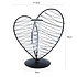 Decopatent - Metalen Hart Vaas met Glazen Buis – Decoratief Silhouet Vaasje voor Bloemen & Stekjes
