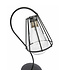 Decopatent - Metalen Staande Decoratie Bloemenlamp - glazen lamp vaas - vaasje glas - Om bloemetjes, stekjes, droogbloemen of luchtplantjes in te zetten