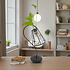 Decopatent - Metalen Staande Decoratie Bloemenlamp - glazen lamp vaas - vaasje glas - Om bloemetjes, stekjes, droogbloemen of luchtplantjes in te zetten