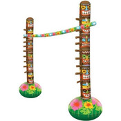 Henbrandt Henbrandt - Opblaasbaar Limbo Dans set - Limbo - Dansspel - Voor Binnen en buiten - Inflatable Limbo Set - Bestaat uit: 2 palen (ca. 177 cm) en 1 limbo stick (ca. 182 cm)