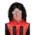 Henbrandt Henbrandt - Pruik King of Pop - Pruik met lang haar - Man - Zwart haar - Carnavalskleding - Verkleedkleding - Pruiken