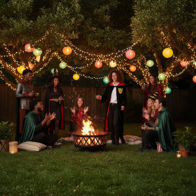 Henbrandt Henbrandt - VOLWASSENEN HEREN & DAMES Harry Potter - Tovenaarskostuum - Kostuum bestaande uit: Lang Zwart Gewaad met Rode binnen voering - Carnavalskleding - Verkleedkleding - Man & Vrouw - Maat: ONE SIZE FITTS ALL