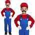 Henbrandt Henbrandt - MARIO Kostuum voor KINDEREN 10-12 Jaar - Bestaande uit: Mario Overall, Rood Shirt, Mario Pet - Loodgieter kostuum - Carnavalskleding - Verkleedkleding - KIND - Maat: 10 / 11 / 12 Jaar