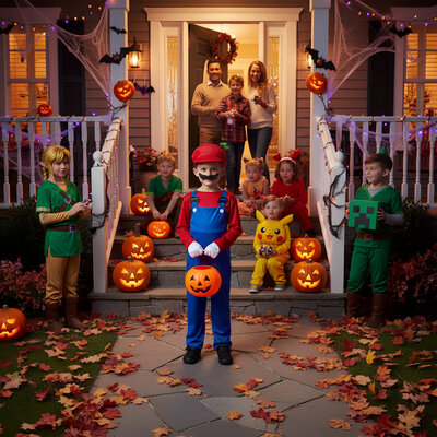 Henbrandt Henbrandt - MARIO Kostuum voor KINDEREN 10-12 Jaar - Bestaande uit: Mario Overall, Rood Shirt, Mario Pet - Loodgieter kostuum - Carnavalskleding - Verkleedkleding - KIND - Maat: 10 / 11 / 12 Jaar