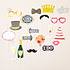 Henbrandt Henbrandt - 20 STUKS Photo Booth Bruiloft Props - Feestdecoratie - Wedding Photo Props - Photobooth props Huwelijk - Fotohokje Rekwisieten - Foto Decoratie feestje