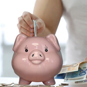 Decopatent Decopatent - Groot Spaarvarken Spaarpot - Keramiek - Afm 20 x 16 x 15 cm - Spaarpot varken voor volwassenen en kleine kinderen - Cadeau - Kleur: Roze