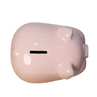 Decopatent Decopatent - Groot Spaarvarken Spaarpot - Keramiek - Afm 20 x 16 x 15 cm - Spaarpot varken voor volwassenen en kleine kinderen - Cadeau - Kleur: Roze