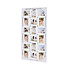 Decopatent Decopatent - XL Fotolijst Collage voor 18 Foto's van (10x15 & 15x10 Cm) - Fotolijsten - Fotolijstje met 18 fotokaders - 47 x 93 Cm - Wit