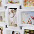 Decopatent Decopatent - XL Fotolijst Collage voor 18 Foto's van (10x15 & 15x10 Cm) - Fotolijsten - Fotolijstje met 18 fotokaders - 47 x 93 Cm - Wit