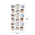 Decopatent Decopatent - XL Fotolijst Collage voor 18 Foto's van (10x15 & 15x10 Cm) - Fotolijsten - Fotolijstje met 18 fotokaders - 47 x 93 Cm - Wit