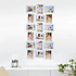 Decopatent Decopatent - XL Fotolijst Collage voor 18 Foto's van (10x15 & 15x10 Cm) - Fotolijsten - Fotolijstje met 18 fotokaders - 47 x 93 Cm - Wit