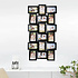 Decopatent Decopatent - XL Fotolijst Collage voor 18 Foto's van (10x15 & 15x10 Cm) - Fotolijsten - Fotolijstje met 18 fotokaders - 47 x 93 Cm - Zwart