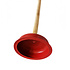 Decopatent - Krachtige WC Ontstopper - Gootsteen Ontstopper - Gootsteenontstopper - Ontstoppingspomp Gootsteen - WC Plopper met houten steel Ø14,5 cm - Rood
