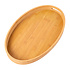 Decopatent - Dienblad Bamboe Hout Ovaal - Koffie / Thee dienblad met handvaten - Fruitschaal - Keuken serveer tray dienblad met opstaande rand  - Afm. 29 x 20.5 x 5 Cm.