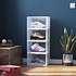 Decopatent - Schoenen Opbergsysteem Schoenenbox - Schoenendoos Transparant - Sneakerbox - Shoebox - Schoenen opbergen - Stapelbaar - Display doos voor Sneakers & Pumps - Organizer - Collector Storagebox Display - Kleur: TRANSPARANT - 1 Stuk