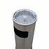 Decopatent - Staande Asbak met RVS Afvalbak - Rond - Asbak Voor Buiten - Vloerasbak - Buitenasbak Groot - Rookpaal - Asbakken - Afm: 25 x 25 x 60,5 Cm. - Kleur: Zilver
