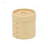 Decopatent - 3 Delig Stoommandje met deksel  - Ø15 Cm - Bamboe Hout - Rijst Stoommanden - Stomer - Steamer Cooker - Dim Sum Stoomschaal