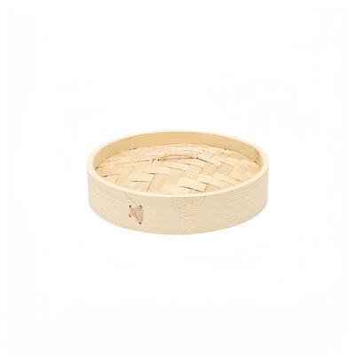 Decopatent - 3 Delig Stoommandje met deksel  - Ø18 Cm - Bamboe Hout - Rijst Stoommanden - Stomer - Steamer Cooker - Dim Sum Stoomschaal