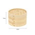 Decopatent - 3 Delig Stoommandje met deksel  - Ø24 Cm - Bamboe Hout - Rijst Stoommanden - Stomer - Steamer Cooker - Dim Sum Stoomschaal