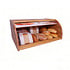 Decopatent - Broodtrommel met rolluik - Bamboe houten brooddoos met Schuifdeksel - Broodtrommel - Brood bewaren en vers houden - Brood Design - Afm: 38 x 26 x 16.5 Cm.
