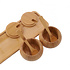 Decopatent - 4-Delige Bamboe Kruidenpot Set met Lepels en Dienblad - Luxe Specerijen Potjes met Deksel - Keuken Organizer Afm: 29.6 x 11 x 6 Cm.