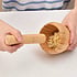 Decopatent - Bamboe Vijzel met Stamper Ø10 cm - Duurzame Houten Vijzel Set - Kruiden & Specerijen Malen - Keuken Accessoire Bamboo