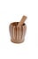 Decopatent - Bamboe Vijzel met Stamper Ø11 cm - Duurzame Houten Vijzel Set - Kruiden & Specerijen Malen - Keuken Accessoire Bamboo