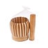 Decopatent - Bamboe Vijzel met Stamper Ø11 cm - Duurzame Houten Vijzel Set - Kruiden & Specerijen Malen - Keuken Accessoire Bamboo