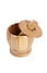 Decopatent - Bamboe Vijzel en Stamper met Deksel - Ø11.8 cm - Duurzame Houten Kruiden Vijzel - Keuken Mortier Set voor Kruiden, Specerijen & Pesto