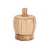 Decopatent - Bamboe Vijzel en Stamper met Deksel - Ø11.8 cm - Duurzame Houten Kruiden Vijzel - Keuken Mortier Set voor Kruiden, Specerijen & Pesto