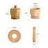 Decopatent - Bamboe Vijzel en Stamper met Deksel - Ø11.8 cm - Duurzame Houten Kruiden Vijzel - Keuken Mortier Set voor Kruiden, Specerijen & Pesto