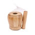 Decopatent - Bamboe Vijzel en Stamper met Deksel - Ø11.8 cm - Duurzame Houten Kruiden Vijzel - Keuken Mortier Set voor Kruiden, Specerijen & Pesto