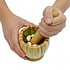 Decopatent - Bamboe Vijzel met Stamper Ø10 cm - Duurzame Houten Vijzel Set - Kruiden & Specerijen Malen - Keuken Accessoire Bamboo
