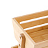 Decopatent - 2 Laags Dubbele Fruitschaal - Bamboe hout - Staande Fruitmand Etagere - Afm: 31 x 22 x 27.5 Cm.