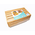 Decopatent - 2 Laags Dubbele Fruitschaal - Bamboe hout - Staande Fruitmand Etagere - Afm: 31 x 22 x 27.5 Cm.