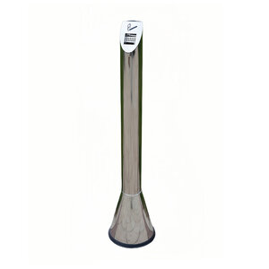 Decopatent - Grote Staande Asbak RVS - Rookpaal Peukenzuil voor Binnen & Buiten - Vrijstaande ronde Hoge Asbak - Afm:  25 x 25 x 110 Cm.
