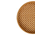 Decopatent - Bamboe Dienblad Rond - Diameter: 33 Cm - Dienblad met handvaten - Schaal - Presenteerblad - Serveerschaal - Woonaccessoires - Gevlochten Bamboe Riet - Afm: 33 x 33 x 4.8 Cm.