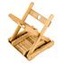 Decopatent - Bamboe Bijzet Kruk - Inklapbare kruk - Bamboe Hout - Inklapbaar krukje - Badkamerkruk - Kinderkruk - Belastbaar tot 80 KG - Afm: 28.3 x 29 x 26 Cm