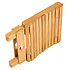 Decopatent - Bamboe Bijzet Kruk - Inklapbare kruk - Bamboe Hout - Inklapbaar krukje - Badkamerkruk - Kinderkruk - Belastbaar tot 80 KG - Afm: 28.3 x 29 x 26 Cm