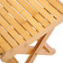 Decopatent - Bamboe Bijzet Kruk - Inklapbare kruk - Bamboe Hout - Inklapbaar krukje - Badkamerkruk - Kinderkruk - Belastbaar tot 80 KG - Afm: 28.3 x 29 x 26 Cm
