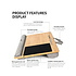 Decopatent - Laptop Schoot Standaard Bamboe Hout met Muismat en Telefoon / Ipad houder - Laptopstandaard - Laptop verhoger - Laptoptafel Schoot - Schoottafel - Knietafel - Afm: 55 x 36 x 8 Cm
