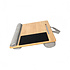 Decopatent - Laptop Schoot Standaard Bamboe Hout met Muismat en Telefoon / Ipad houder - Laptopstandaard - Laptop verhoger - Laptoptafel Schoot - Schoottafel - Knietafel - Afm: 55 x 36 x 8 Cm
