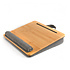 Decopatent - Laptop Schoot Standaard Bamboe Hout met Telefoon / Ipad houder - Laptopstandaard - Laptop verhoger - Laptoptafel Schoot - Schoottafel - Knietafel - Afm: 42 x 34 x 8 Cm