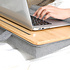 Decopatent - Laptop Schoot Standaard Bamboe Hout met Telefoon / Ipad houder - Laptopstandaard - Laptop verhoger - Laptoptafel Schoot - Schoottafel - Knietafel - Afm: 42 x 34 x 8 Cm