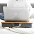Decopatent - Laptop Schoot Standaard Bamboe Hout met Telefoon / Ipad houder - Laptopstandaard - Laptop verhoger - Laptoptafel Schoot - Schoottafel - Knietafel - Afm: 42 x 34 x 8 Cm