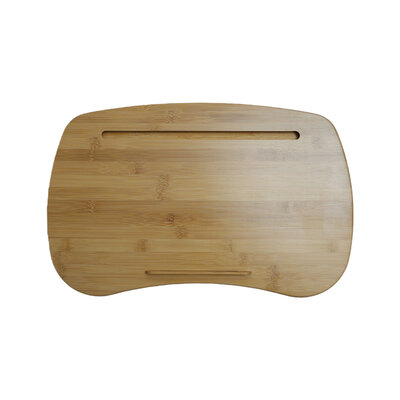Decopatent - Laptop Schoot Standaard - Bamboe Laptray Schootkussen - Laptopstandaard - Laptop verhoger - Laptoptafel Schoot - Schoottafel - Knietafel - Afm: 47 x 30 x 8 Cm.