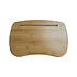 Decopatent - Laptop Schoot Standaard - Bamboe Laptray Schootkussen - Laptopstandaard - Laptop verhoger - Laptoptafel Schoot - Schoottafel - Knietafel - Afm: 47 x 30 x 8 Cm.