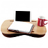 Decopatent - Laptop Schoot Standaard - Bamboe Laptray Schootkussen - Laptopstandaard - Laptop verhoger - Laptoptafel Schoot - Schoottafel - Knietafel - Afm: 47 x 30 x 8 Cm.
