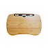 Decopatent - Laptop Schoot Standaard - Bamboe Laptray Schootkussen - Laptopstandaard - Laptop verhoger - Laptoptafel Schoot - Schoottafel - Knietafel - Afm: 55 x 35 x 8 Cm.
