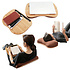 Decopatent - Laptop Schoot Standaard - Bamboe Laptray Schootkussen - Laptopstandaard - Laptop verhoger - Laptoptafel Schoot - Schoottafel - Knietafel - Afm: 55 x 35 x 8 Cm.